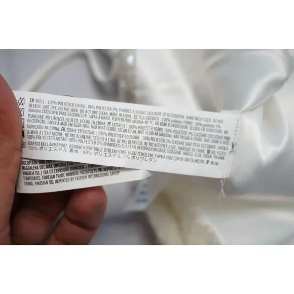 Forever 21 Womens White Sequin Mini Skirt – Size M NWT - Picture 11 of 11